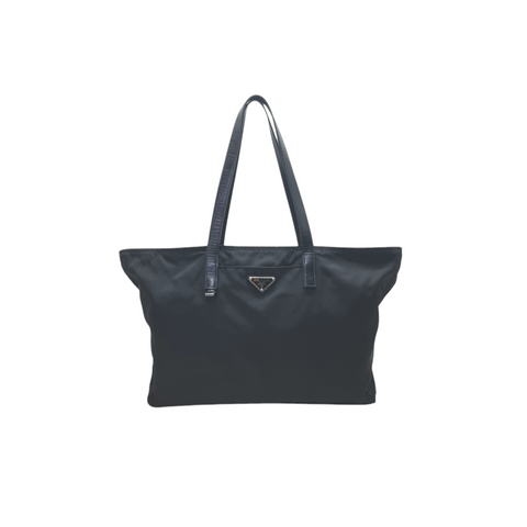 Prada Nylon Shoulder Bag Shw (Black)