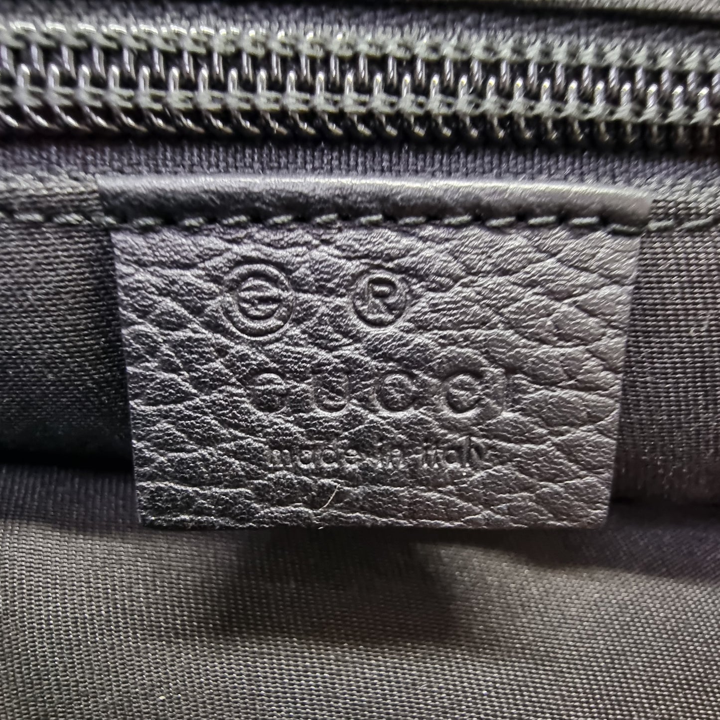 Gucci GG Denim Monogram Messenger Large Bag Shw (Black)
