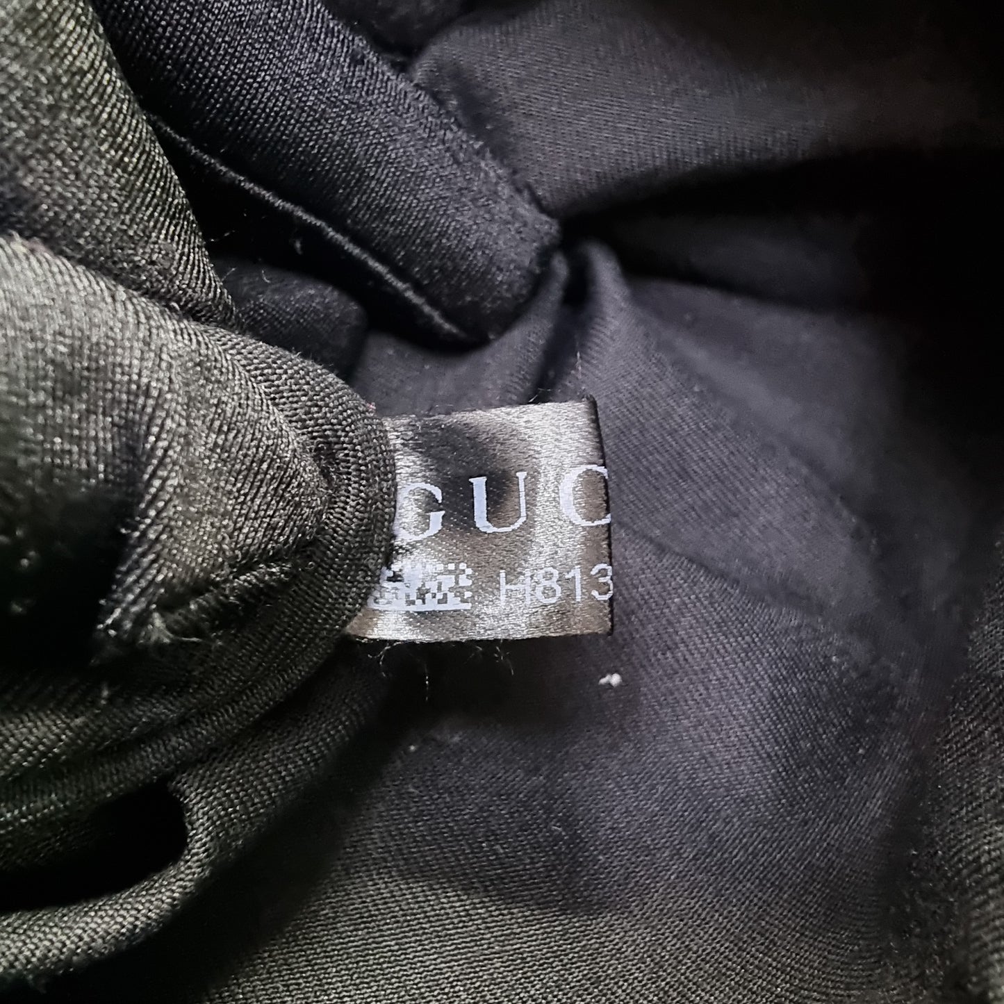 Gucci GG Denim Monogram Messenger Large Bag Shw (Black)