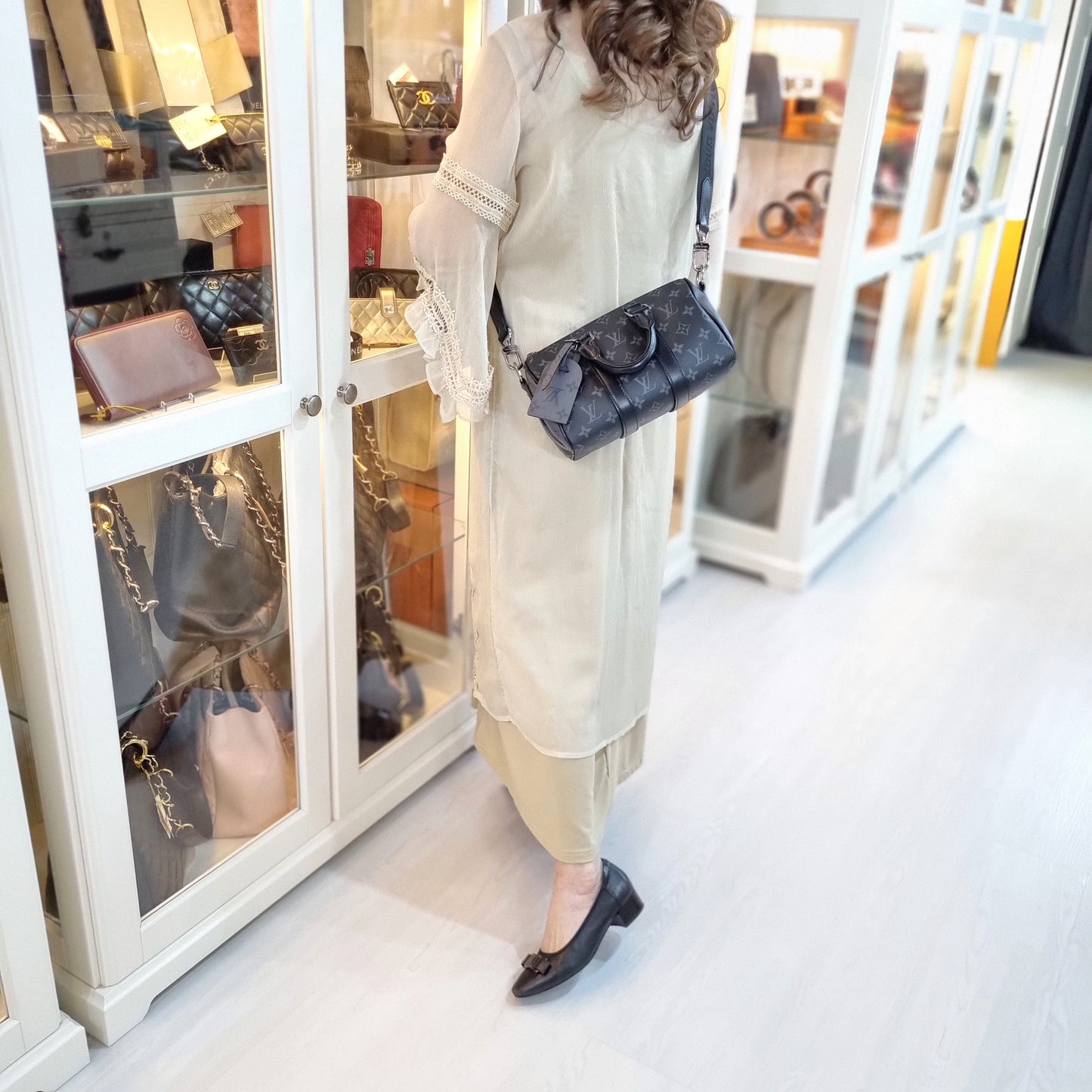 Louis Vuitton Keepall 25B Monogram Eclipse Reverse Phw