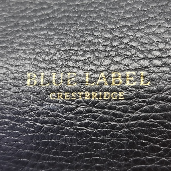 Blue Label Crestbridge Leather Tote Ghw (Black)