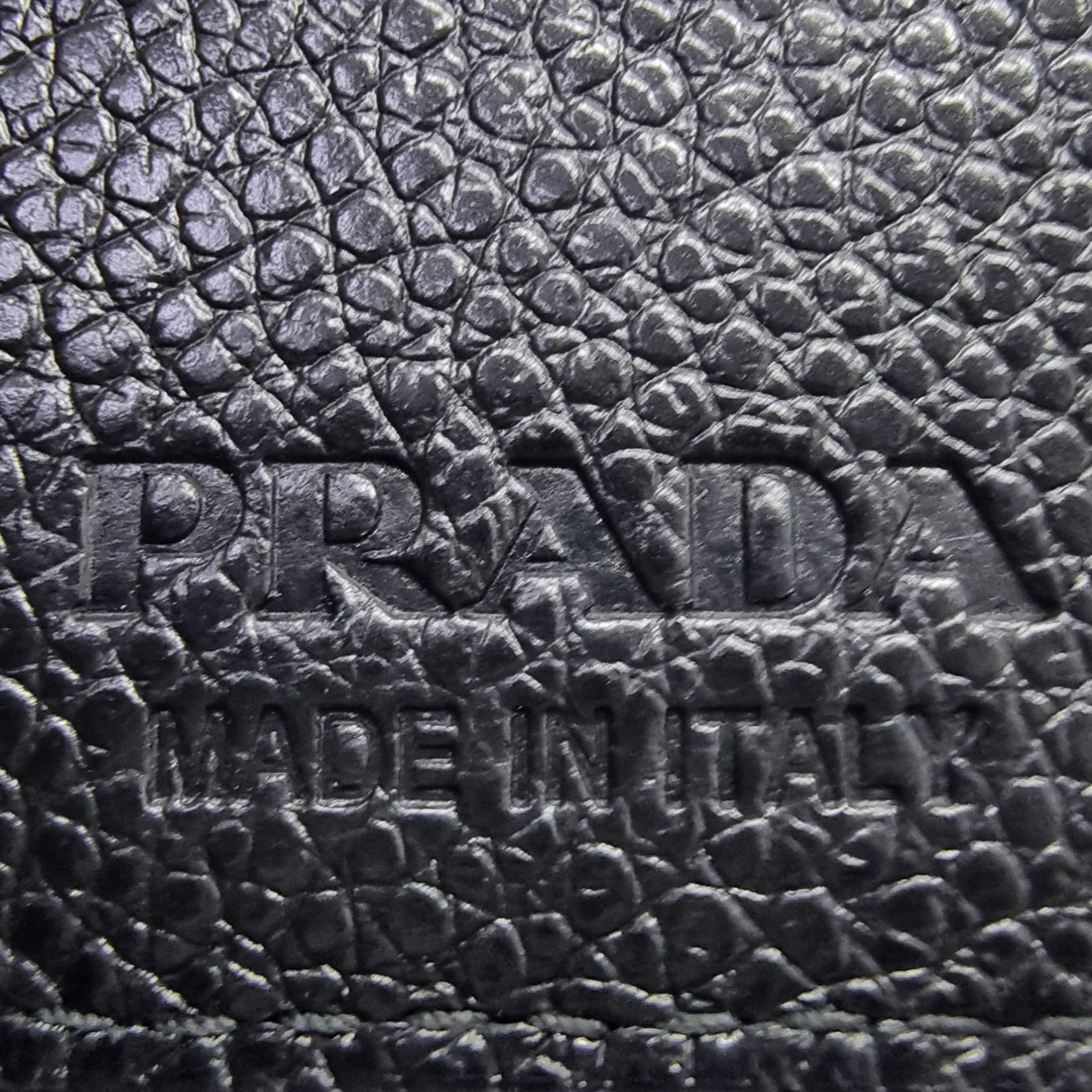 Prada 2MC101 Card Holder Vitello Micro Grain Leather (Black)