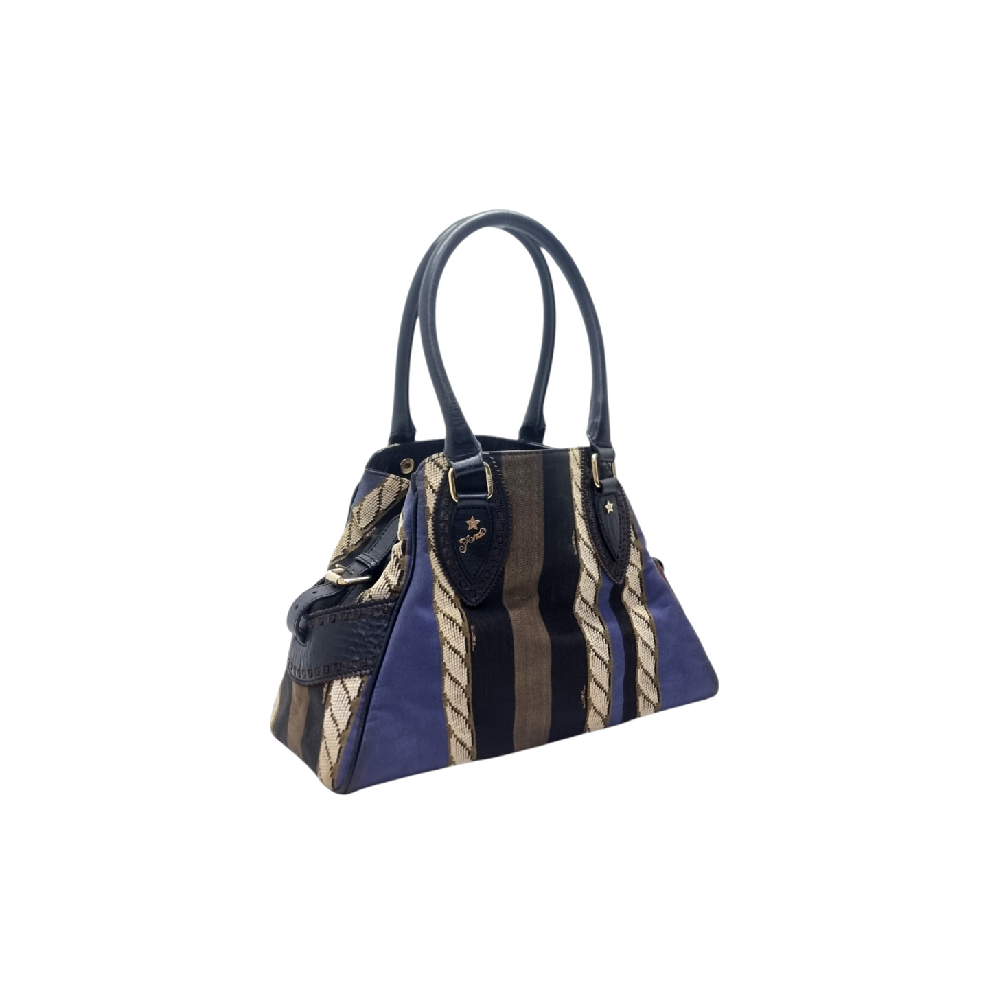 Fendi Du Jour Canvas Shoulder Bag Ghw (Multicolour)