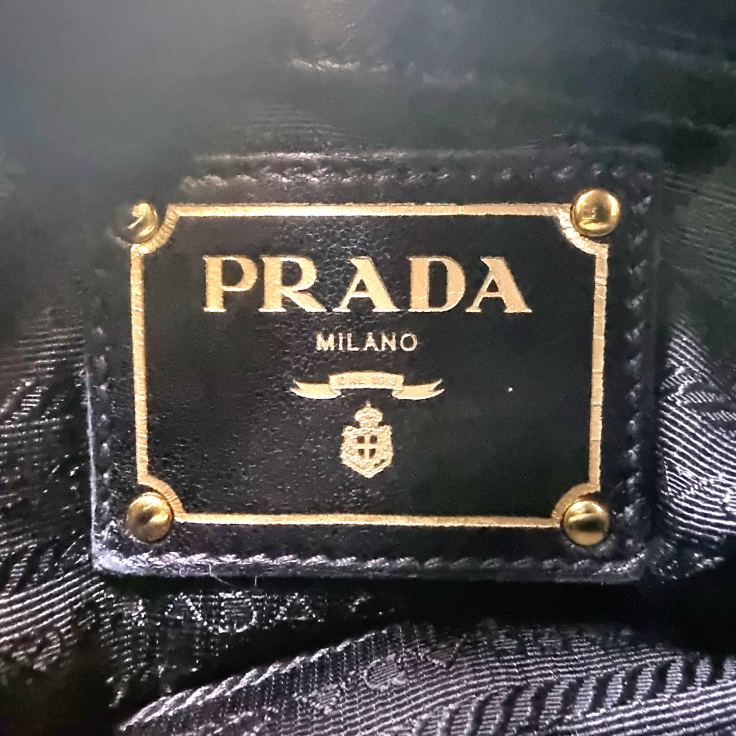 Prada Gaufre Nappa Leather Tote Bag Ghw (Black)