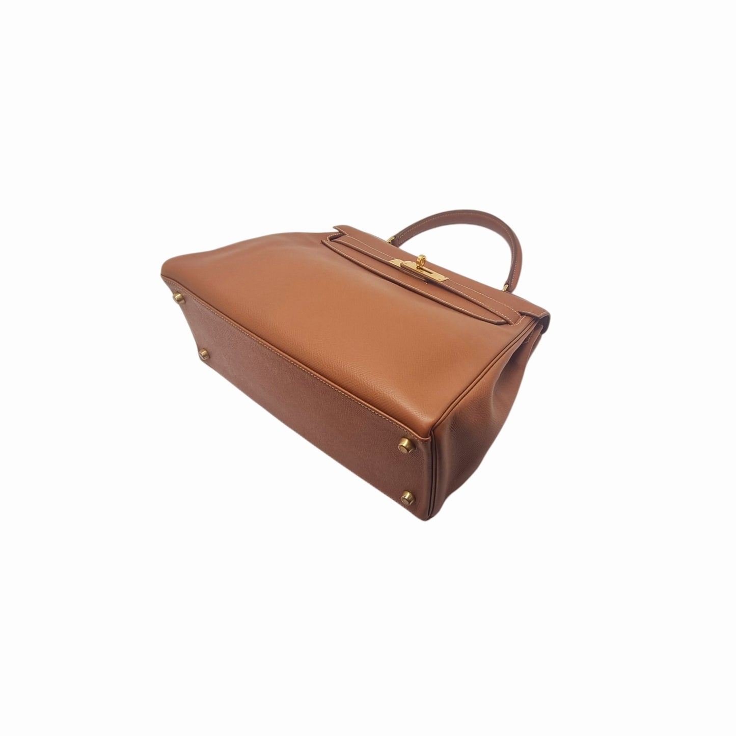 Hermes Kelly 28 Vintage Courchevel Leather Ghw (Gold Camel)