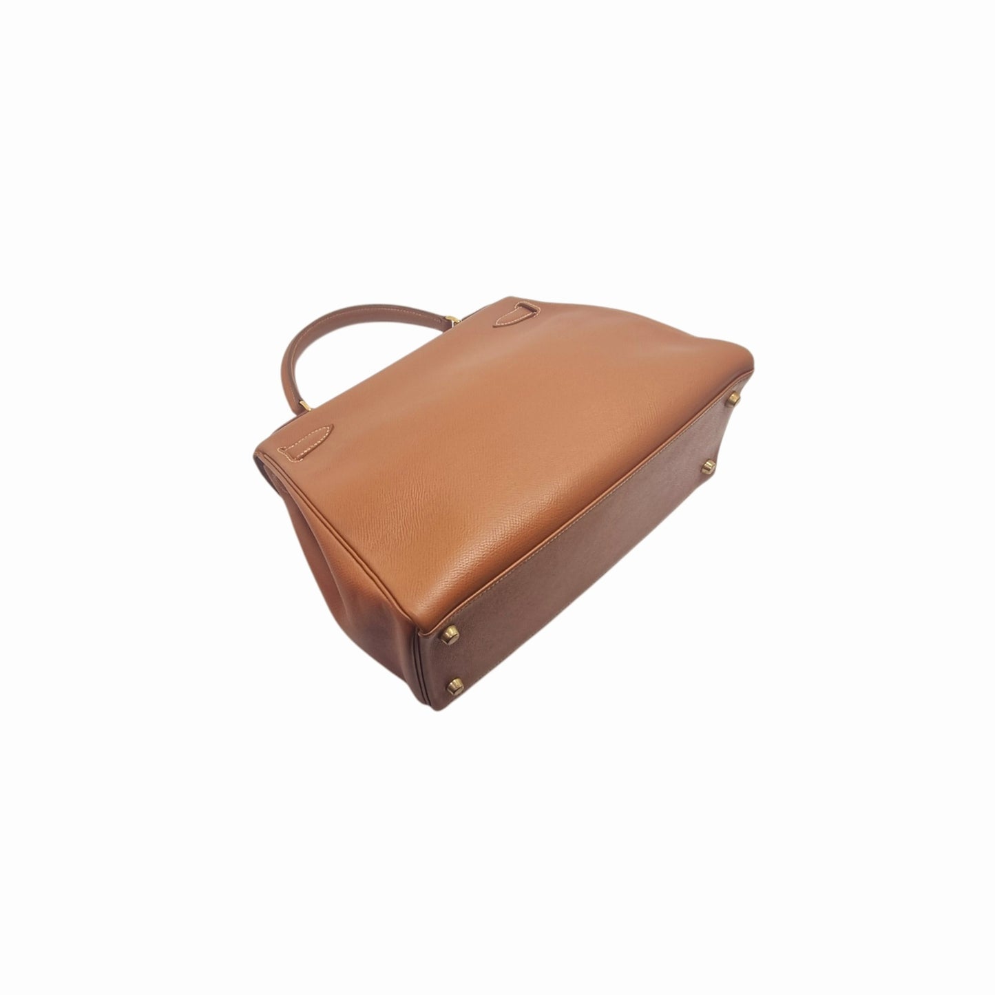 Hermes Kelly 28 Vintage Courchevel Leather Ghw (Gold Camel)