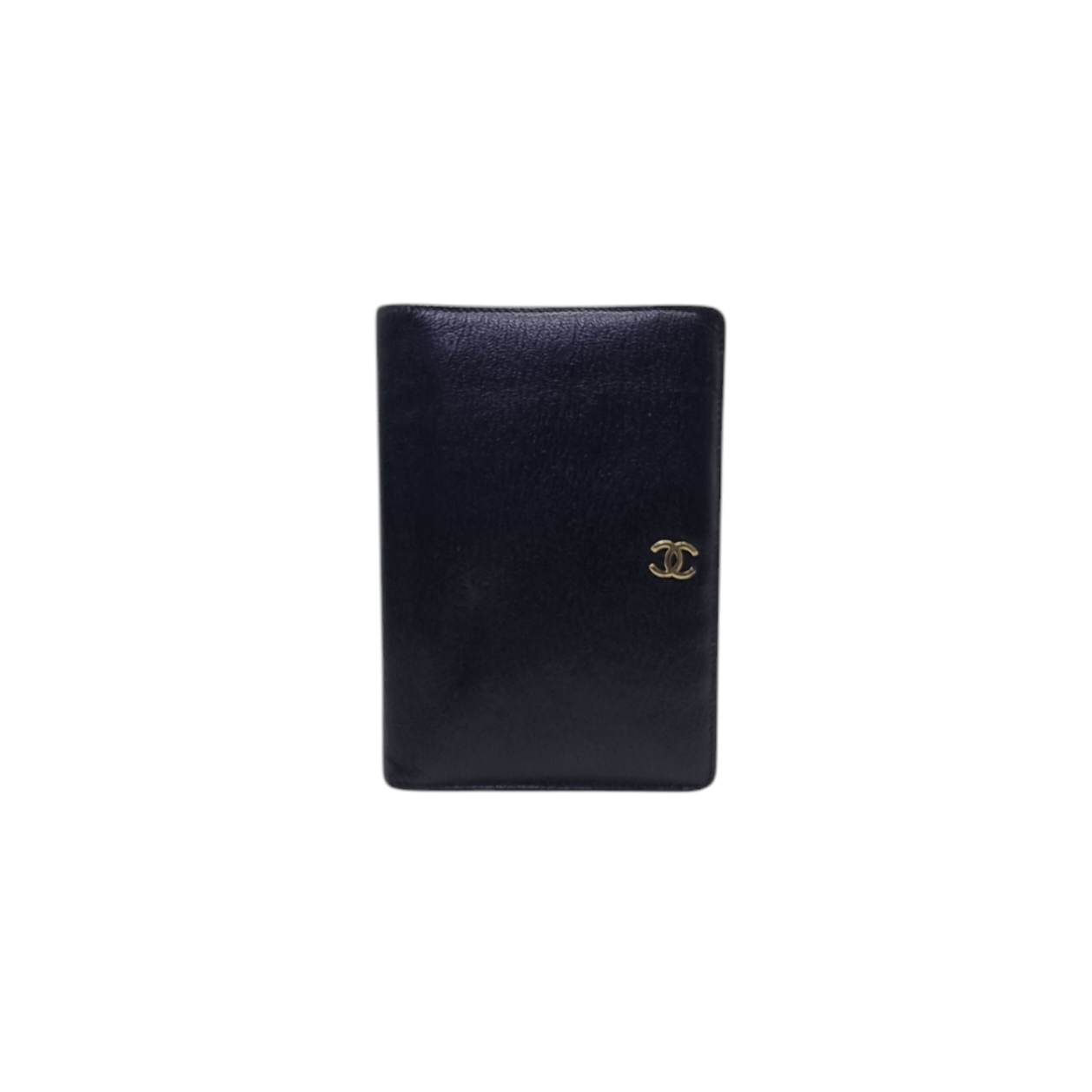 Chanel Wallet Bifold/Passport Holder Caviar Ghw (Black)
