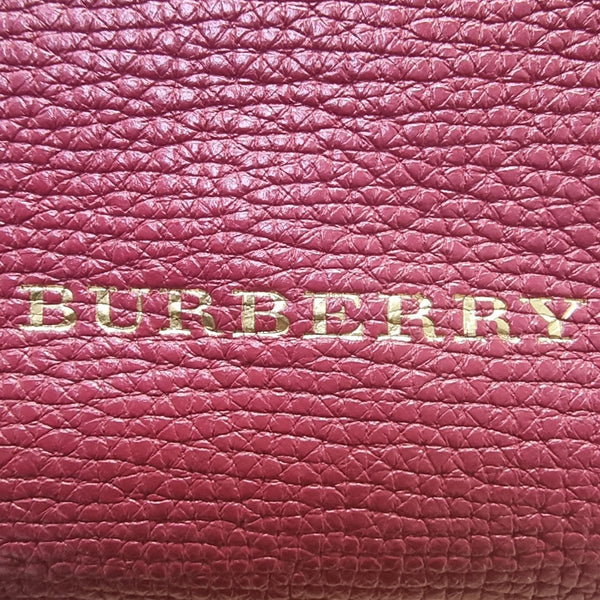 Burberry House Check Derby Canterbury Hobo Bag (Red)