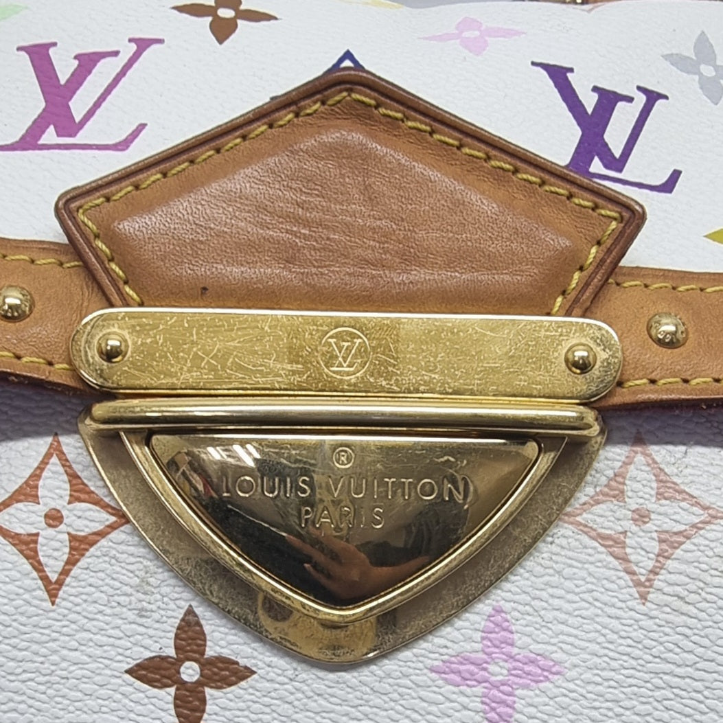 Louis Vuitton Rita Takashi Murakami Monogram Multicolor White Ghw