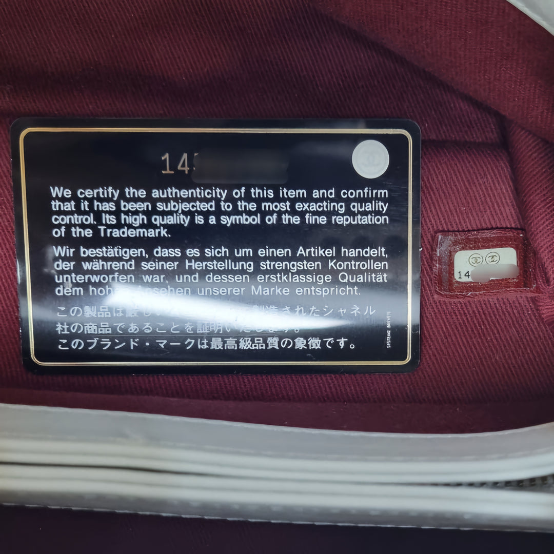 Chanel Mademoiselle Medium Bowling Calf Leather Bag Ghw (White)