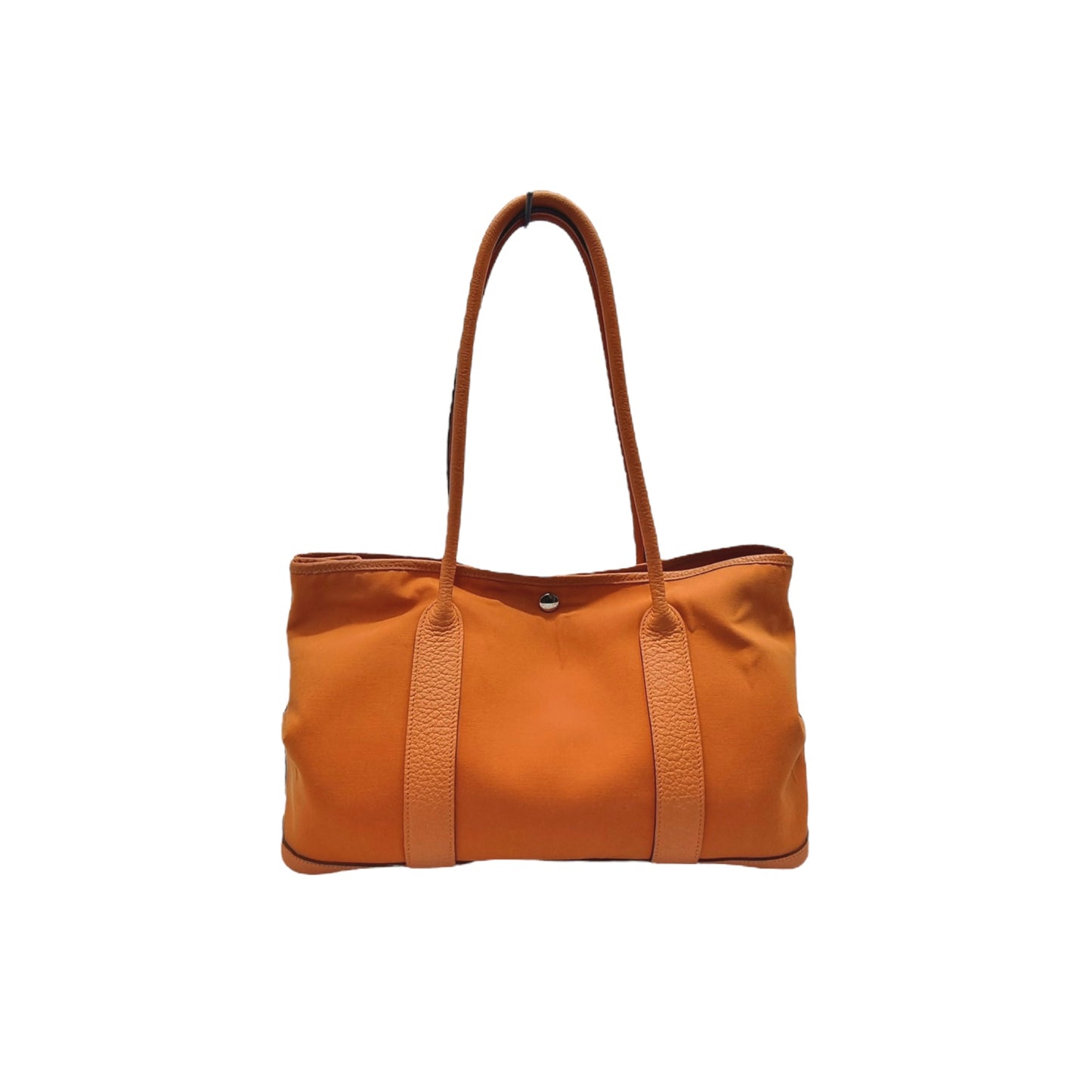 Hermes Garden Party 36 Canvas Palladium Coated Hw (Orange)