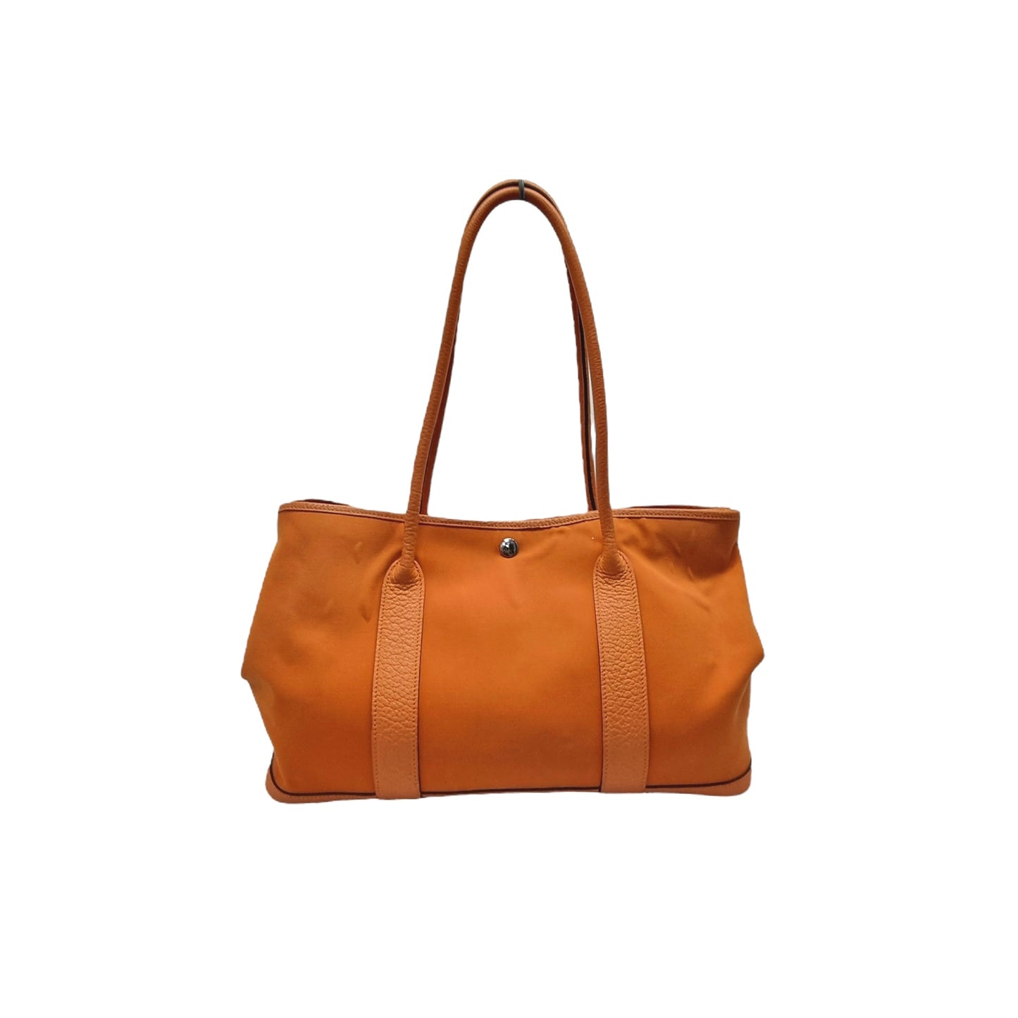 Hermes Garden Party 36 Canvas Palladium Coated Hw (Orange)