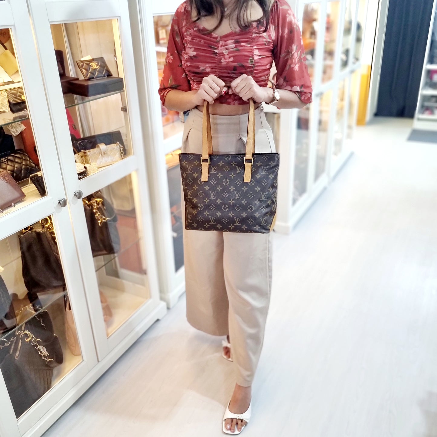 Louis Vuitton Cabas Piano Monogram Ghw