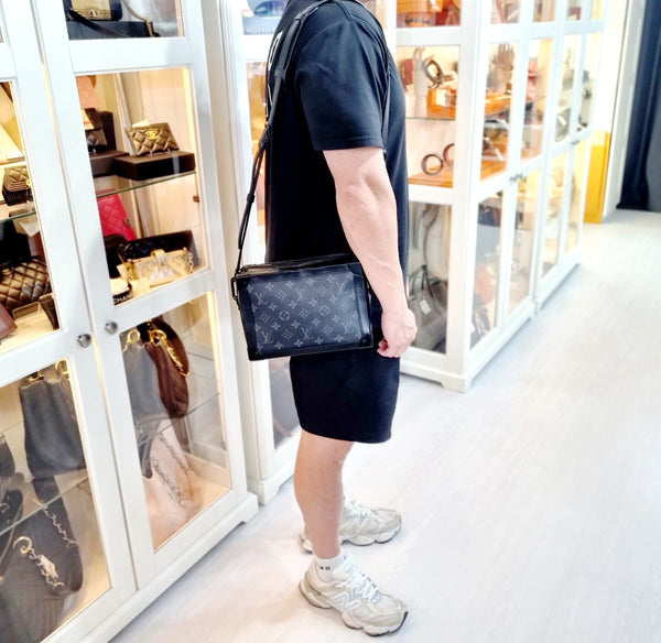 Louis Vuitton Soft Trunk Monogram Eclipse Matte Black Hardware
