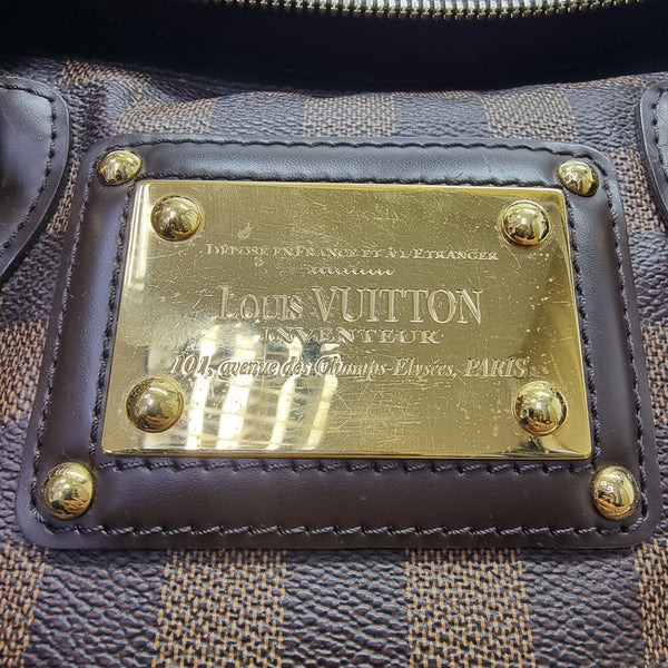 Louis Vuitton Berkeley Top Handle Bag Damier Ebene Ghw