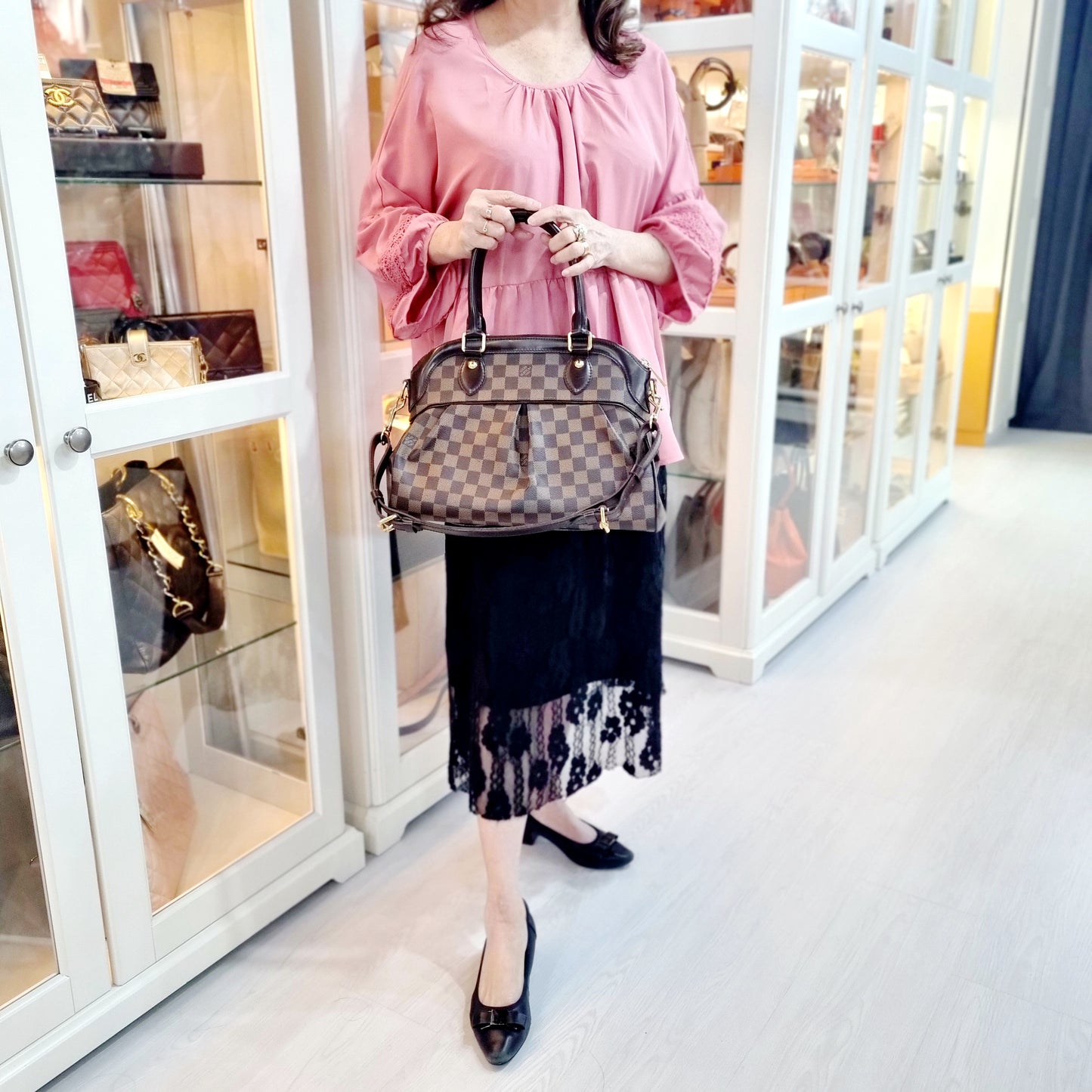 Louis Vuitton Trevi PM Damier Ebene Ghw