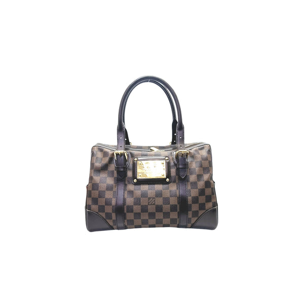 Louis Vuitton Berkeley Top Handle Bag Damier Ebene Ghw