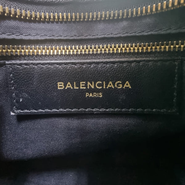 Balenciaga City Mini Metalic Edge Leather Ghw (Black)