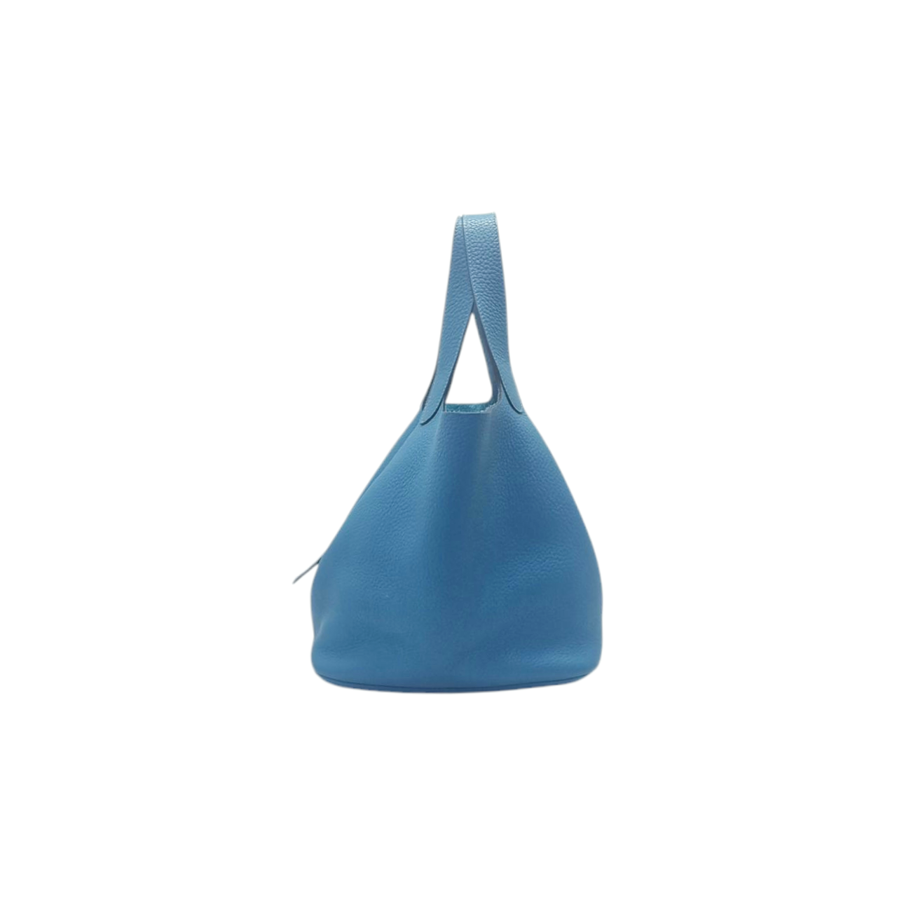 Hermes Picotin Lock 22 Clemence Palladium Plated Hw (Blue Paon)