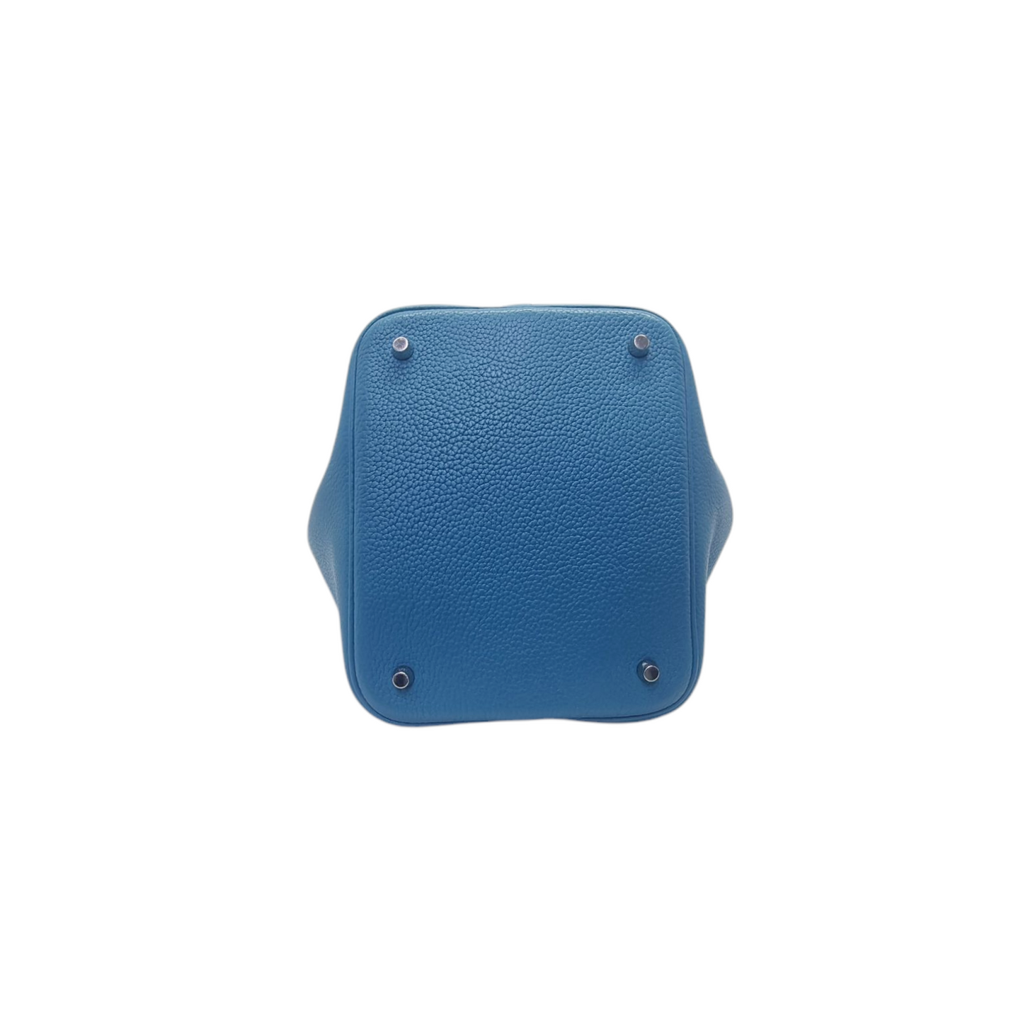 Hermes Picotin Lock 22 Clemence Palladium Plated Hw (Blue Paon)