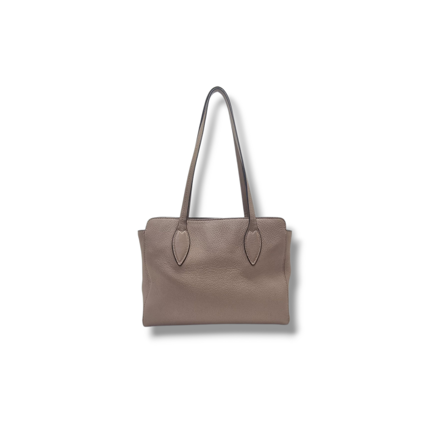 Prada 1BG112 Vitello Phenix Leather Shoulder Bag Ghw (Cameo)