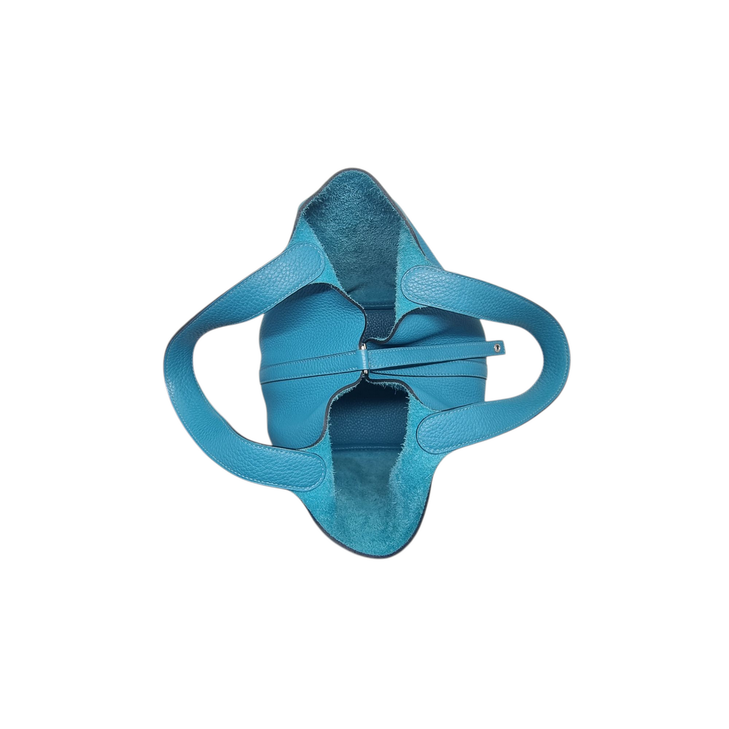 Hermes Picotin Lock 22 Clemence Palladium Plated Hw (Blue Paon)