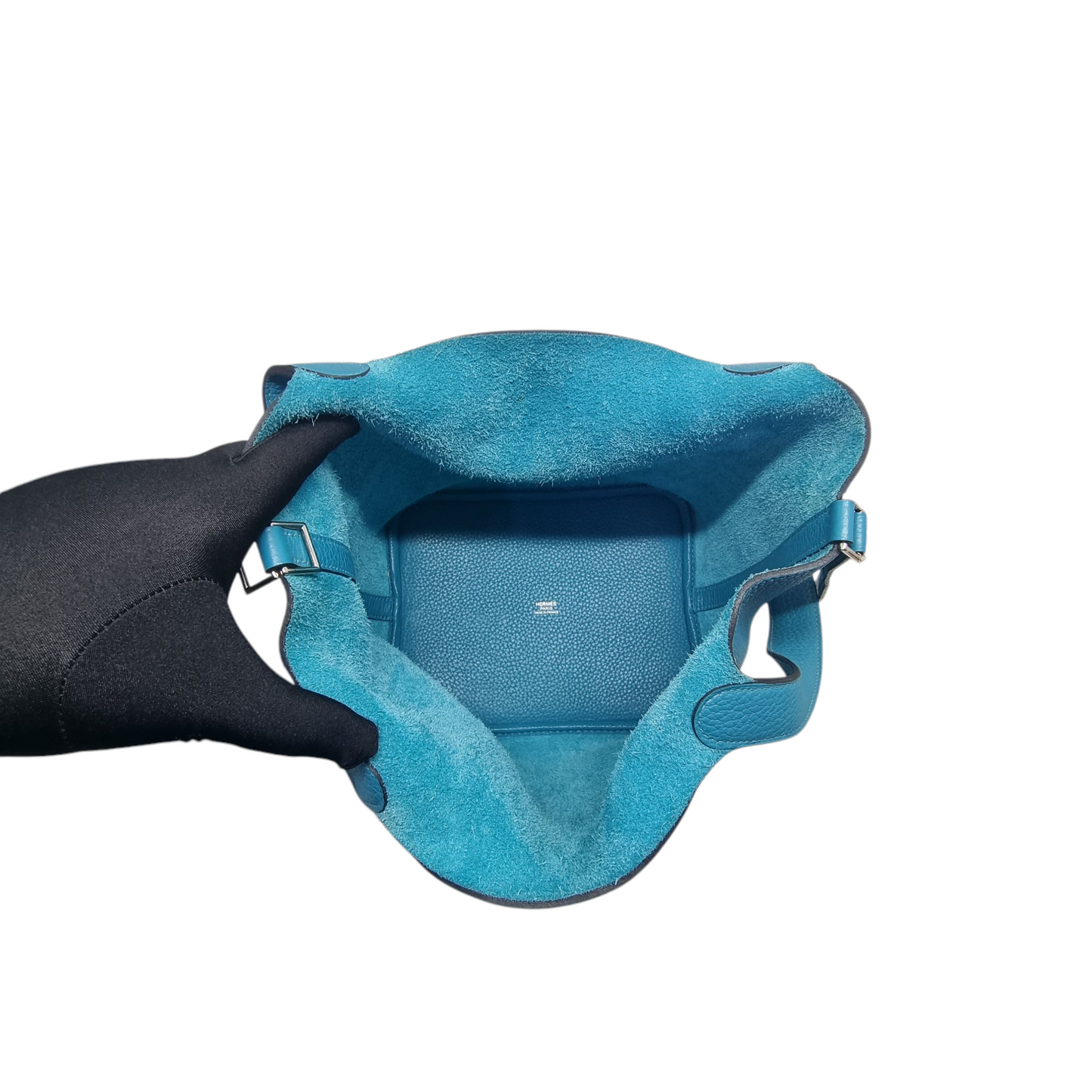 Hermes Picotin Lock 22 Clemence Palladium Plated Hw (Blue Paon)