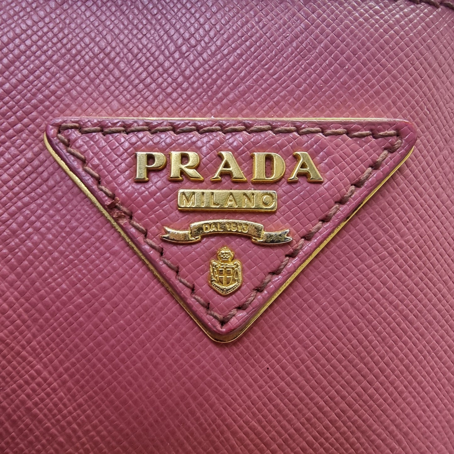 Prada 1BA837 Saffiano Lux Tote Bag Ghw (Pink)