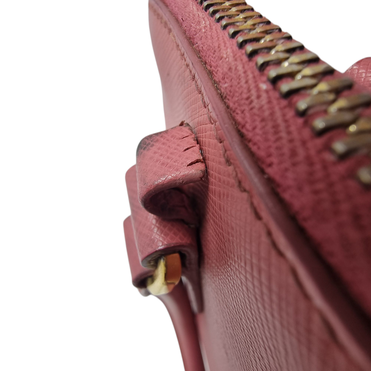 Prada 1BA837 Saffiano Lux Tote Bag Ghw (Pink)