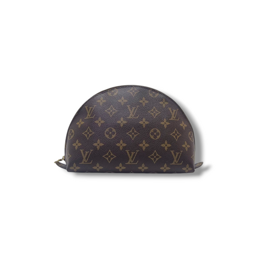 Louis Vuitton Trousse Vintage Demi Ronde Cosmetic Pouch Monogram Ghw