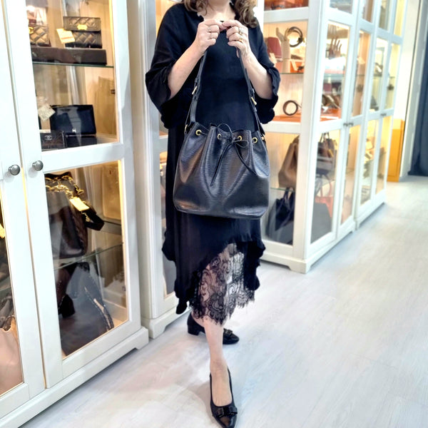 Louis Vuitton Petit Noe Epi Leather Ghw (Black)