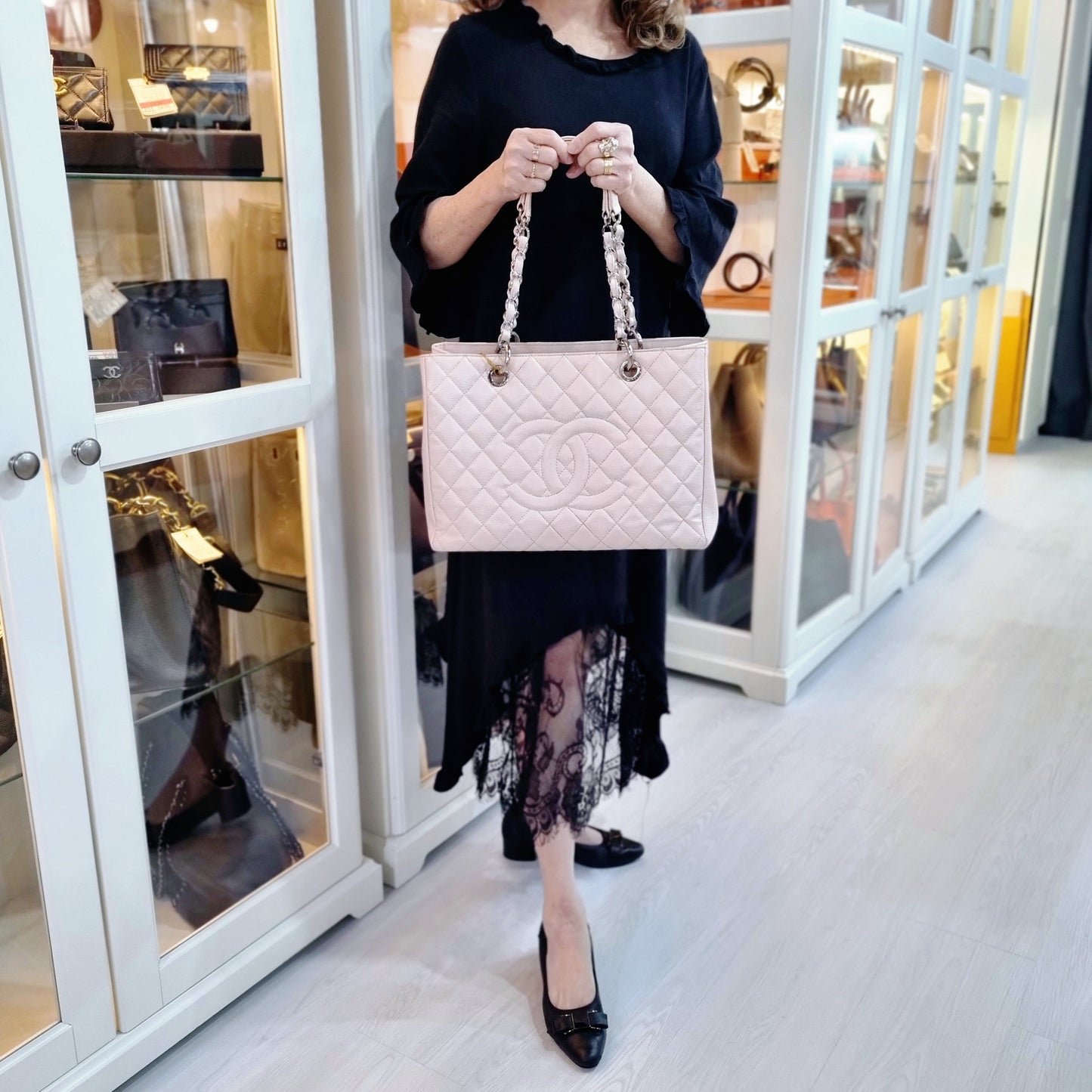 Chanel GST Caviar Shw (Pale Pink)