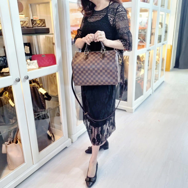 Louis Vuitton Speedy 30B Damier Ebene Ghw