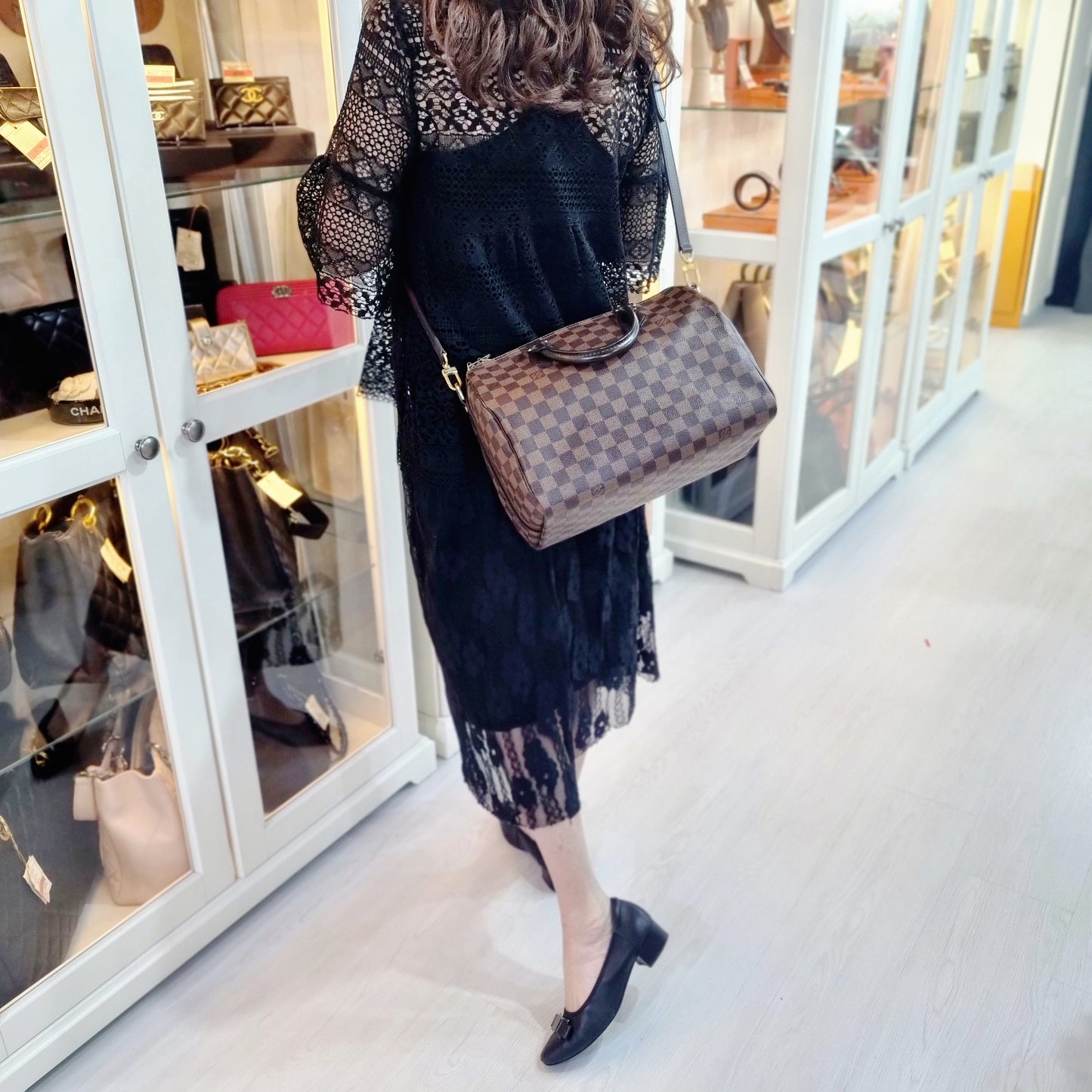 Louis Vuitton Speedy 30B Damier Ebene Ghw