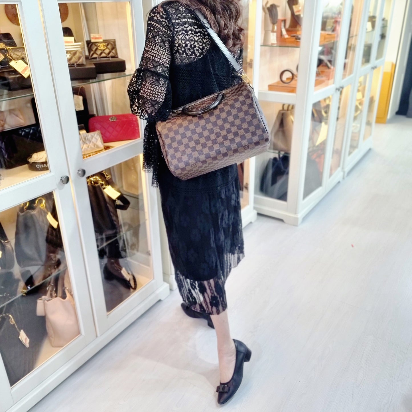 Louis Vuitton Speedy 30B Damier Ebene Ghw