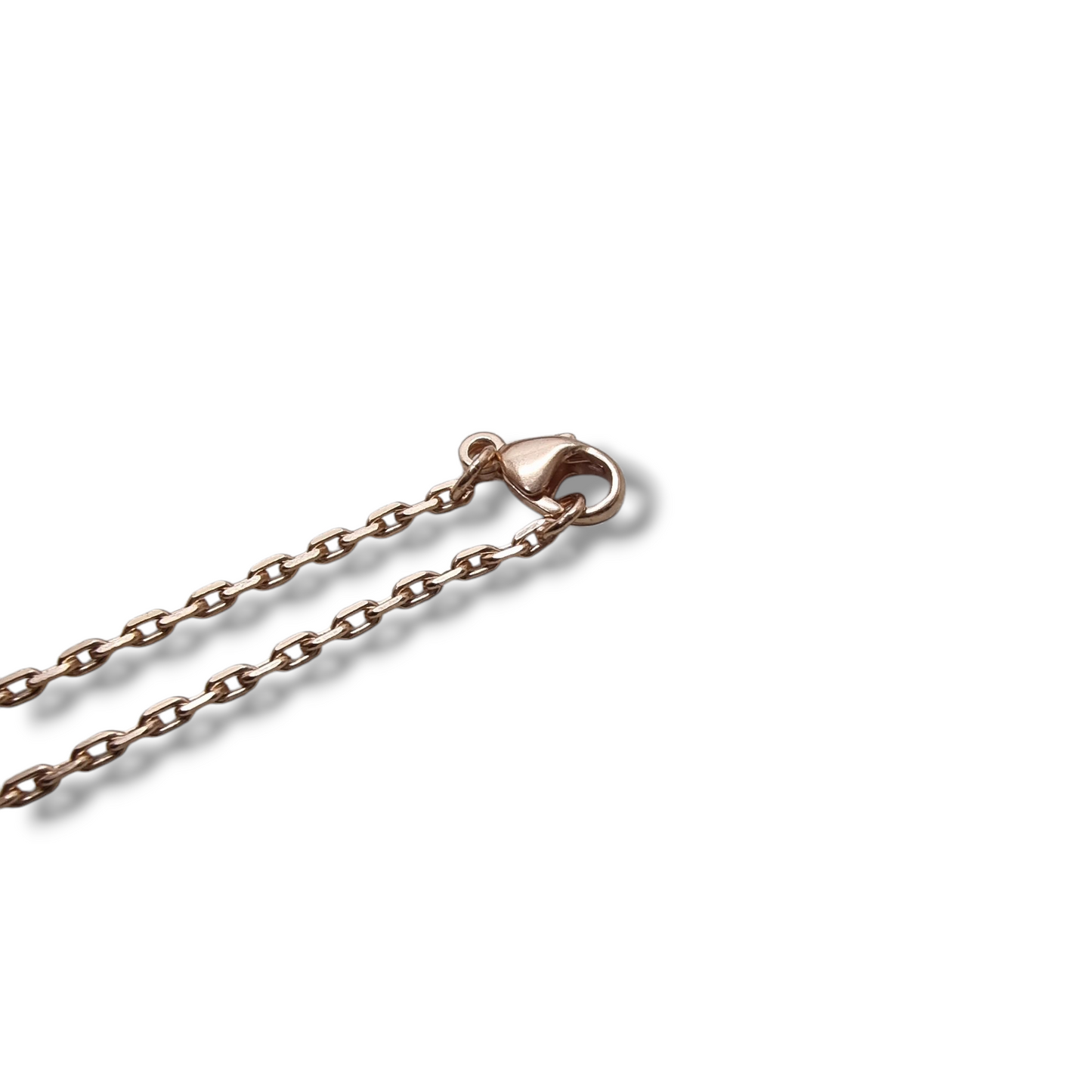 Hermes Necklace Pendant Mini Pop H Rose Gold Plated (Marron Glaze)