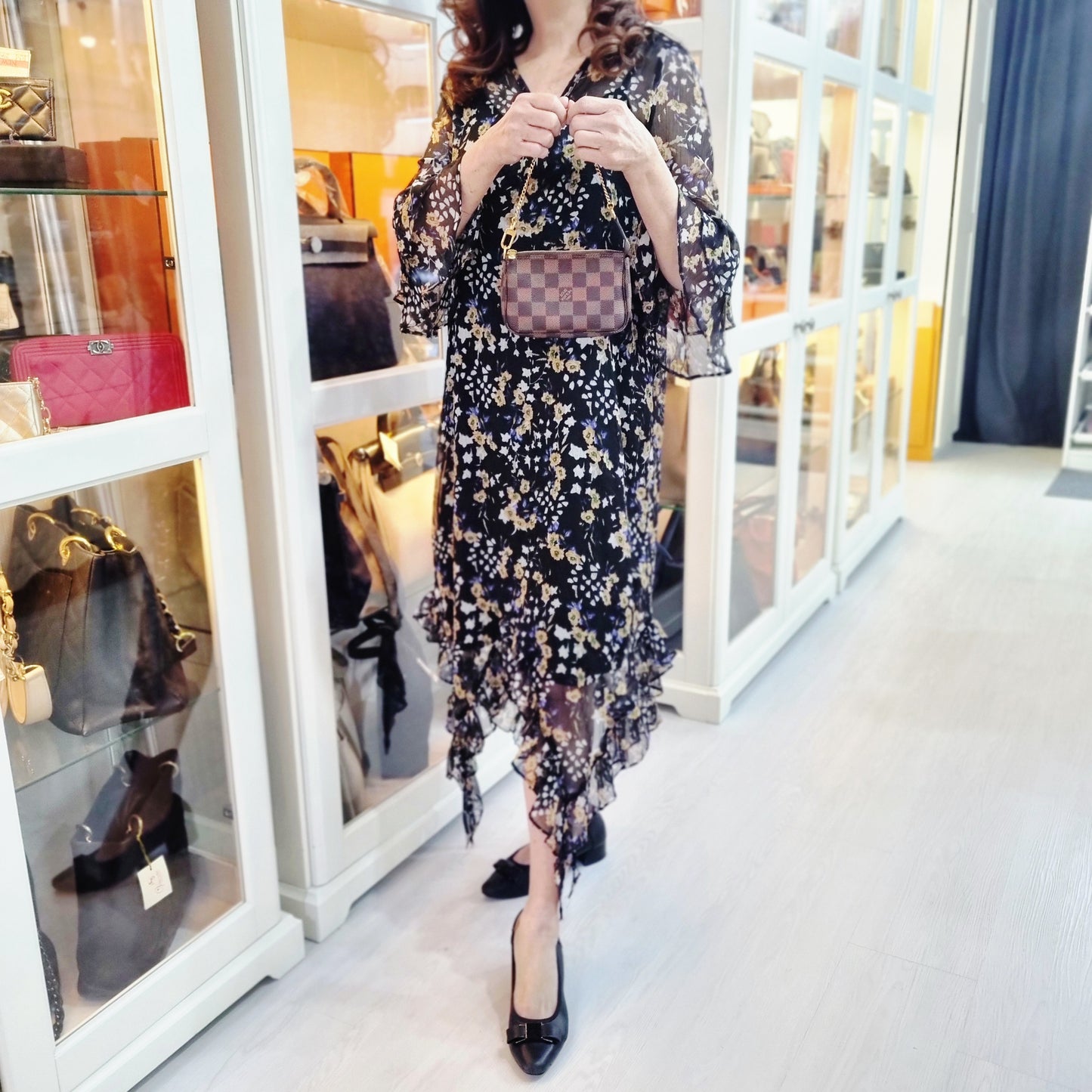 Louis Vuitton Mini Pochette Accessories Damier Ebene Ghw