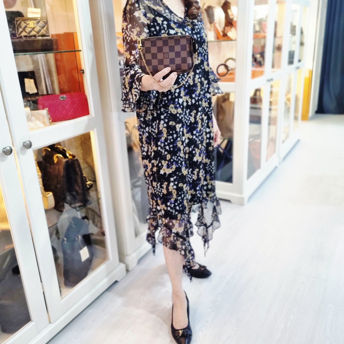 Louis Vuitton Mini Pochette Accessories Damier Ebene Ghw