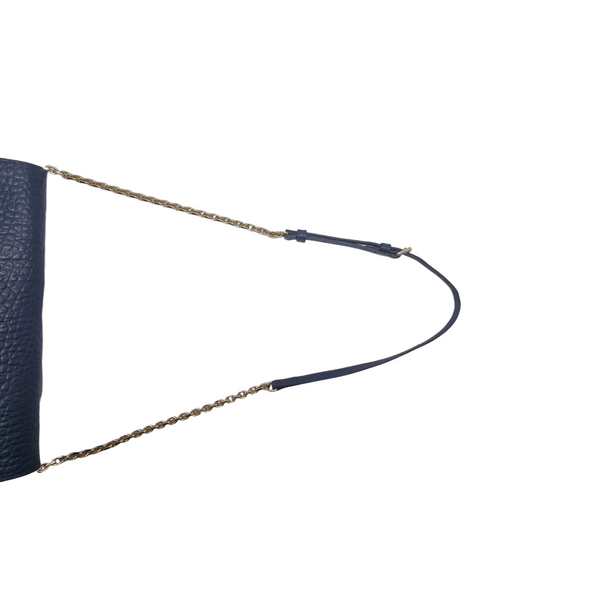 Burberry Mildenhall Leather Sling Bag Ghw (Navy Blue)