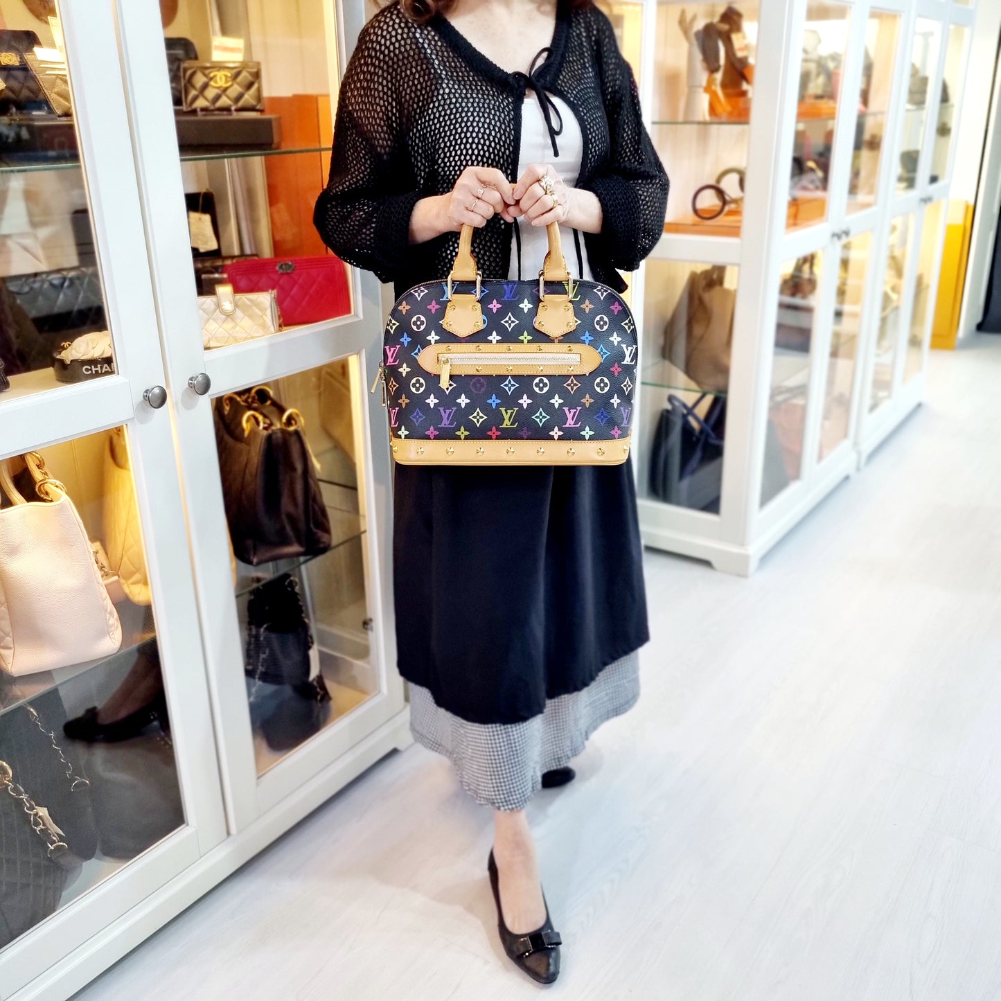 Louis vuitton Alma Pm Monogram Multicolour Black Ghw