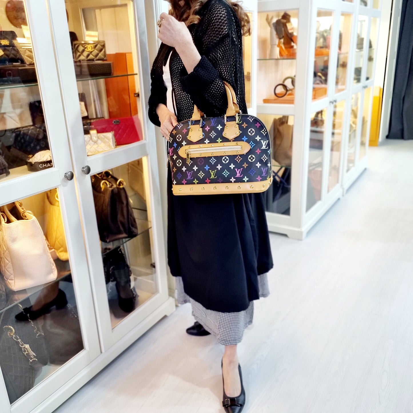 Louis vuitton Alma Pm Monogram Multicolour Black Ghw