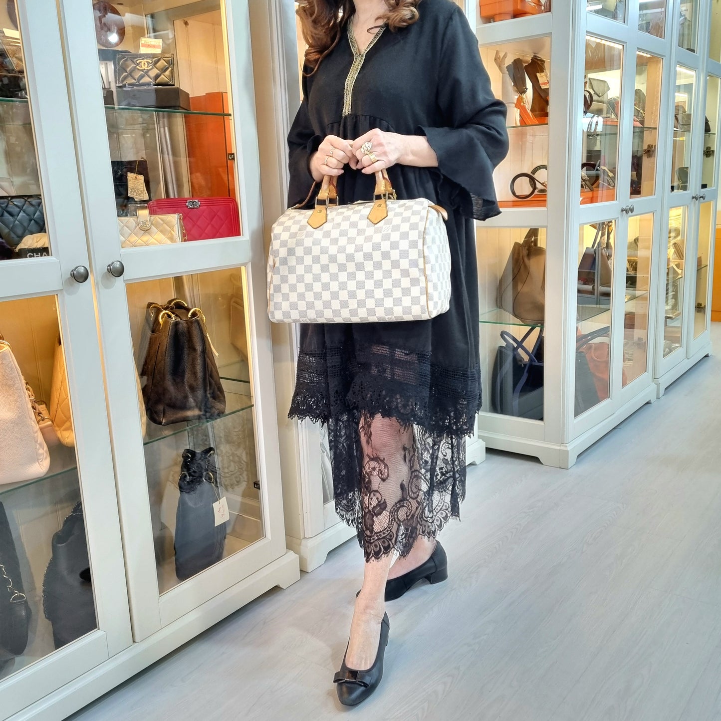 Louis Vuitton Speedy 30 Damier Azur Ghw