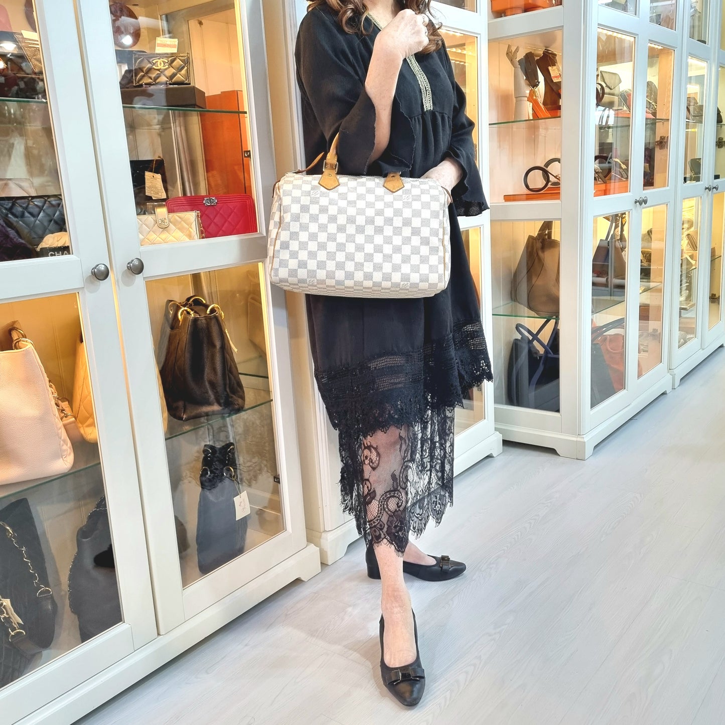 Louis Vuitton Speedy 30 Damier Azur Ghw