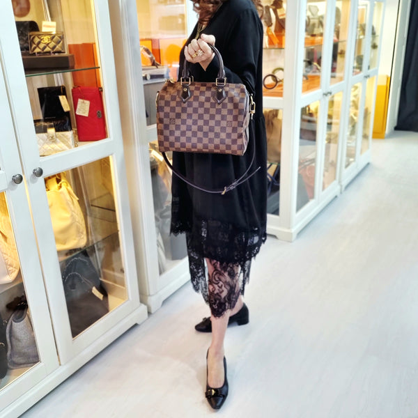 Louis Vuitton Speedy 25B Damier Ebene Ghw