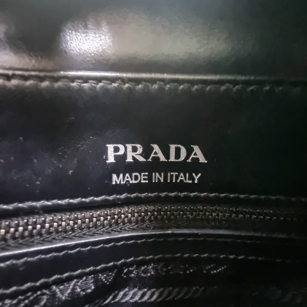 Prada Diagramme Soft Calfskin Camera Bag Bhw (Black)