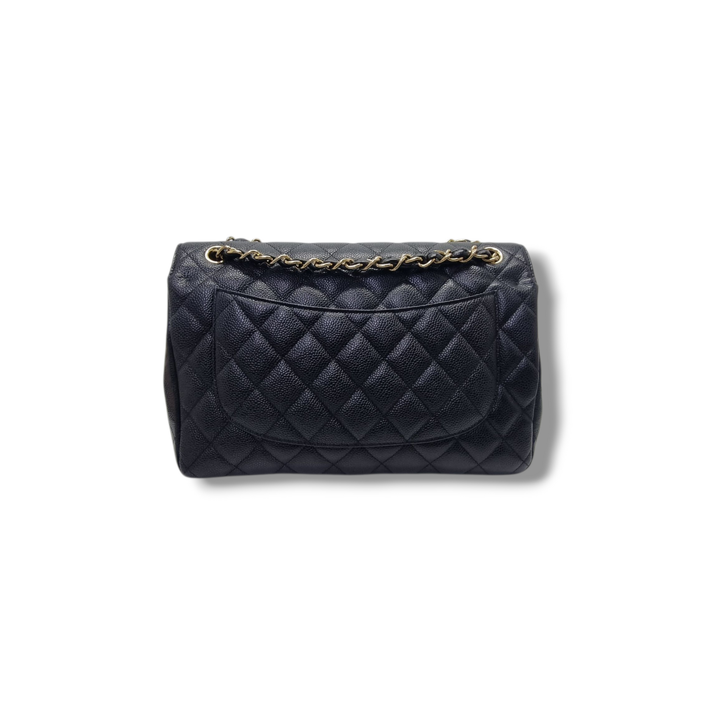 Chanel Classic Jumbo Double Flap Caviar Ghw (Black)