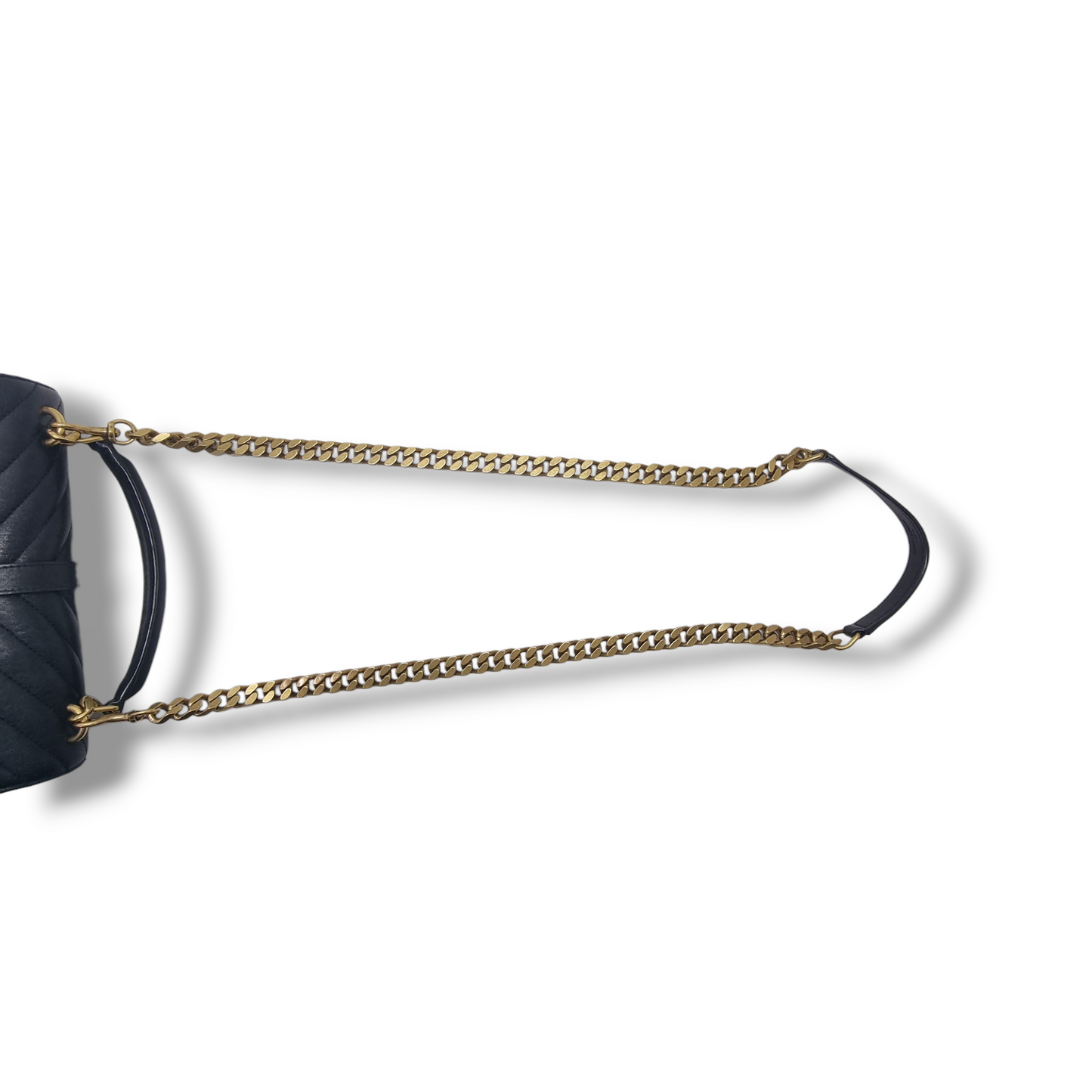 YSL College Medium Quilted Leather Tote Bag Ghw (Black)