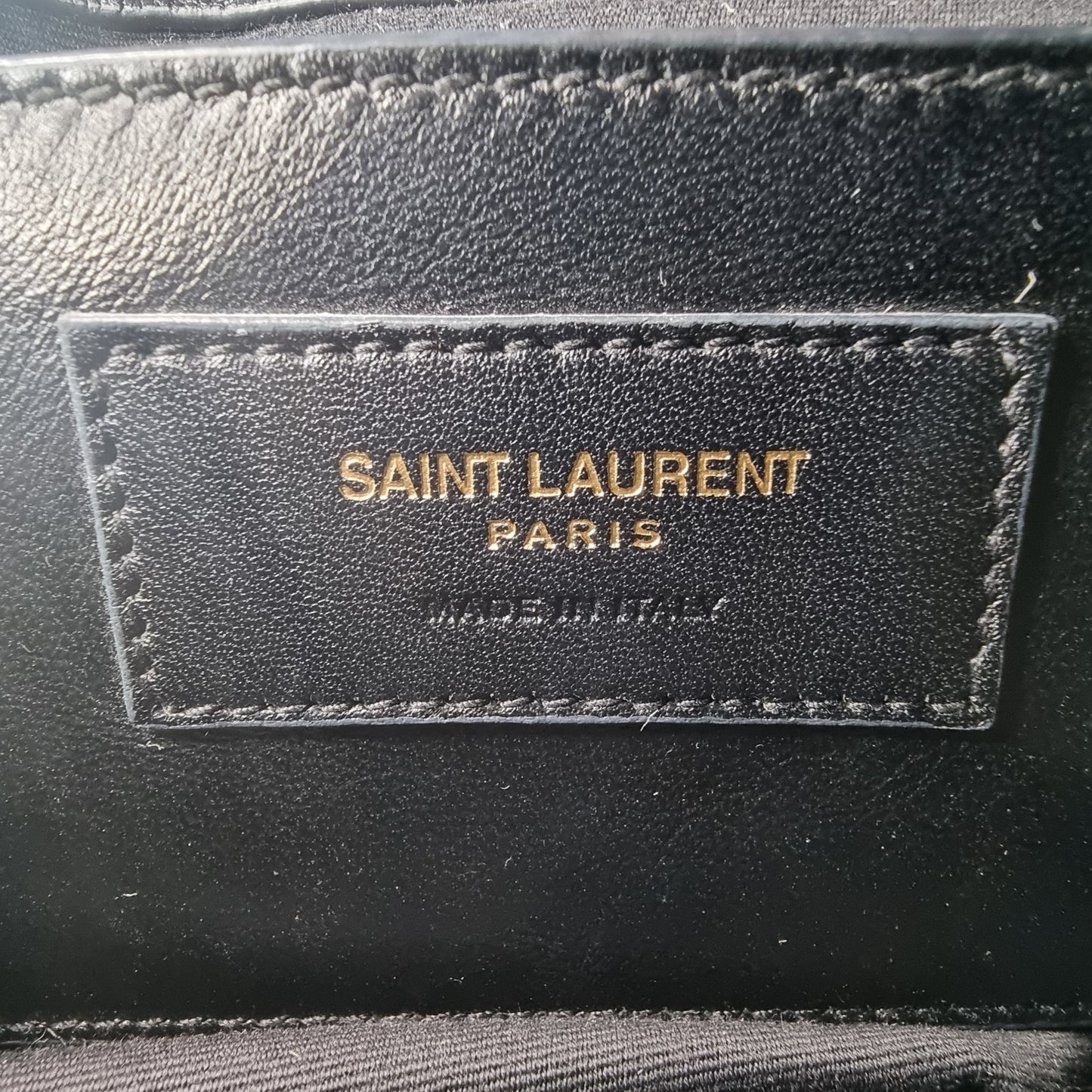 YSL College Medium Quilted Leather Tote Bag Ghw (Black)