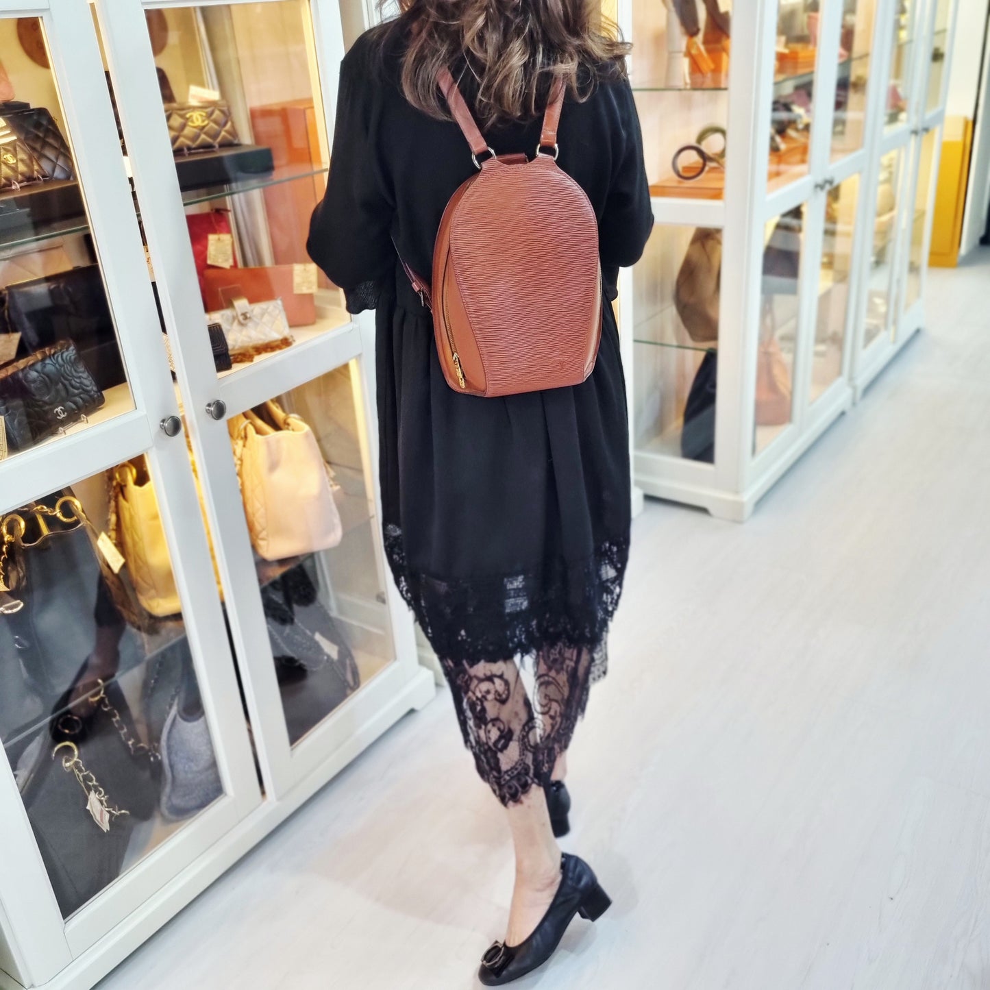 Louis Vuitton Mabillon Backpack Epi Leather (Brown)