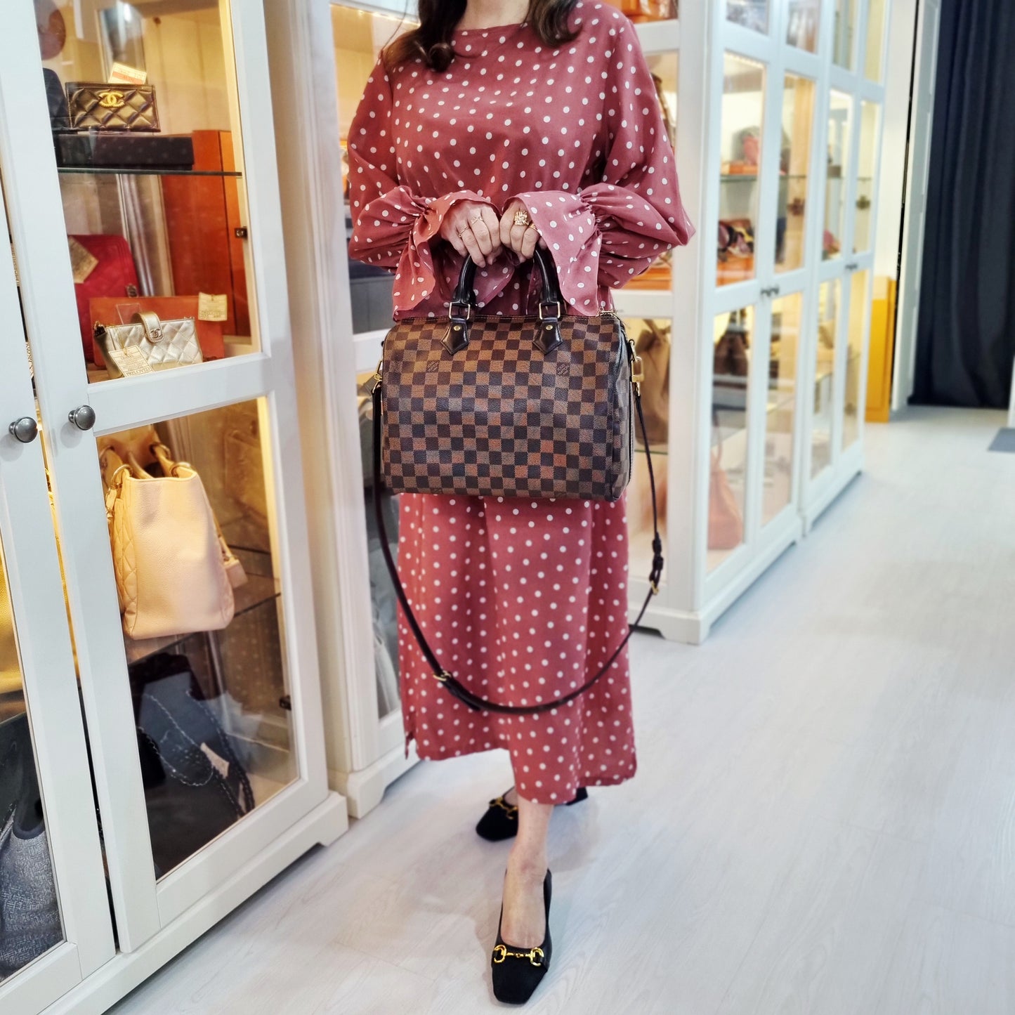 Louis Vuitton Speedy 30B Damier Ebene Ghw